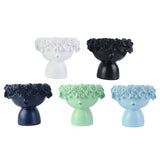 Resin Sculpture Fairy Vase Flower Pot Modern Home Desktop Storage Crafts Decor Abstract Wreath Holder