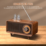 Retro Speaker Mini Retro Phonograph Shape Stereo Speaker Exquisite Gramophone Music Box Table Desk Decoration
