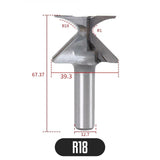 R18/R30 1/2-inch Shank Woodworking Bit Double Flute Router Bits Milg Cutter For Wood Hand Tools Woodwork Tool