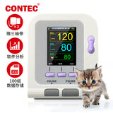 Veterinary Blood Pressure Monitor CONTEC08A-VET VET Clip SPO2 with small cuff for Animal Patients and Software Sphygmomanometer