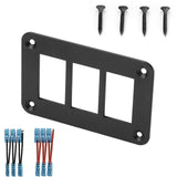 DIY 2 3 Gang Dual LED Marine Rocker Panel SPST ON-OFF For Car Switch Boat Truck 12V 24V 5 Pin