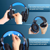 Game cable headphones with condenser microphone, 3.5mm socket, volume control, and sound insulation