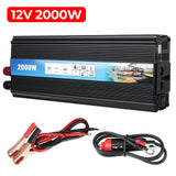 DC 12v To AC 220V with USB Charger Modified sine wave inverter Power Inverter 1000W 2000W Car Voltage Converter