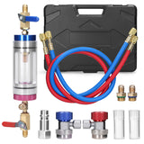 Air Conditioner Refrigerants Filler Vacuum Type Watertank Replacement Pressure Gauge Auto Repairing Tool Assembly Parts