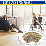 Repair Kit, No More Squeaks Kit Eliminates Squeaks, for Most Carpet Hardwood Floors, Floor Fix Screws,125PCS