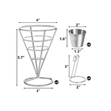 Basket Single Head Rack 7 Pieces of French Fries Cups Fried Chicken Cooked Food Display Stand