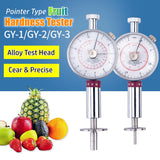 GY-1 GY-2 GY-3 Pointer Hardness Tester Portable Penetrometer Steel Fruit Sclerometer Apple Pear Banana Durometer