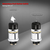 Starter Switch 12V / 24V Waterproof Push Start Button 50A Heavy Duty Momentary Weatherproof for Horn Engine Car