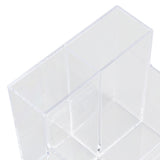 Makeup Brush Storage Box Clear Plastic Compartment Design Multifunctional Cosmetic Brush Holder