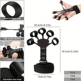 6pcs/set Hand Grip Strengthener Kit, Finger Exerciser, Grip Strengthener, Adjustable Hand Gripper, Forearm Strengthener