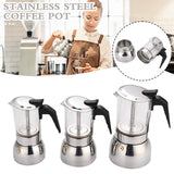 Stainless Steel Pot Caffe hine Glass Espresso Makers Latte Percolator Stove Top Moka Coffee Maker 200/300/450ML