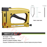 Air Stapler Picture Frame Nailer Manual Staple P515 HM515 V1015 Pneumatic Nail Angle Gun