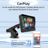 7 Inch Car Stereo MP5 Player BT Hands-Free Calg FM Radio Support Carplay Android Auto Phone k Reversing Assist Dual USB