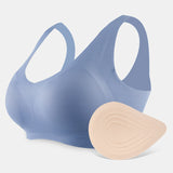 Prosthetic Form for Mastectomy Breathable Soft Cotton Triangle Prosthesis Insert Breast Bra