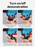 18V Heat Shrink Wrapping Hot Gun Air Dryer Soldering Thermal Blower with LED display, Tool only, No battery