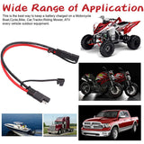 2pcs 30cm 10AWG to SAE DC Power Quick Disconnect/Connect Automotive Extension Cable with Dust Cap