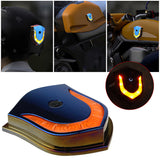 LED Motorcycle Helmet USB Rechargeable Cordless Light Safety Signal Warning Lamp for Night Riding Accessories