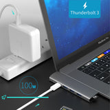 With hub 3.0 2.0 TF SD card reader slot PD, 3.1 Type-C to HDMI adapter 4K Thunderbolt USB C hub, suitable for BookPro Air
