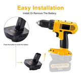 BPS18GL 18V to 20V Lithium Battery Convertor Adapter Black&Decker/Porter/Stanley For Craftsman Nickel Li-Ion Batteries