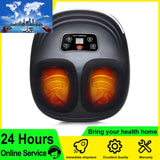 5D EU Plug Electric Antistress Foot Massager Vibrator Jinkairui Massage Machine Infrared Heating Therapy Health Care Device