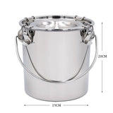 5L Stainless Steel Separate Milk Bucket for Goat Cattle Sheep Electric Milker Machine Accessories Replaceable Milk Bucket