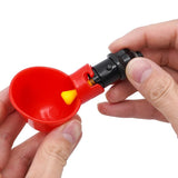 5PCS Chicken Water Drinking Cups Automatic Bird Drinker Bowl With Tee Connector Chicken Watering Automatic Poultry Feeding Tools