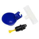 5PCS Chicken Water Drinking Cups Automatic Bird Drinker Bowl With Tee Connector Chicken Watering Automatic Poultry Feeding Tools