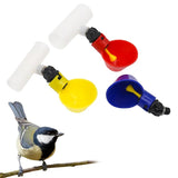 5PCS Chicken Water Drinking Cups Automatic Bird Drinker Bowl With Tee Connector Chicken Watering Automatic Poultry Feeding Tools