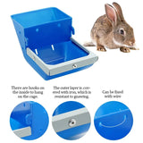 5PCS Rabbit Feeder Food Container Box Hopper Rabbit Cage Rex Rabbit Anti Pickling Feed Trough Feeders Automatic Farm