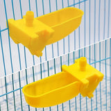 5Pcs Bird Quail Automatic Drinking Cups with Tee Connector Yellow Hanging Drinkers Bowls for 9.5Mm Hose Bird Drinking Fountain