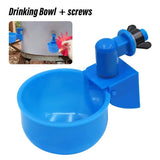 5Pcs Chicken Water Bowl Automatic Drinker Cups Thread Filling Waterer Poultry Drinking Bowl for Chickens Quail Bird Cage