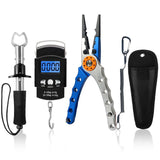 5Pcs/set Fishing Tool Kit Fishing Pliers Fish Gripper 45KG Scale Tools Set Saltwater Resistant Grip Cut Lines, Remove Hooks Gear