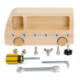 Wooden Screwing Driver Board Educational Learning Toy Workbench Practical Basic Life Skills Nuts Screw Bolts Set