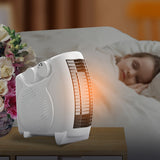 1Pcs Small Electric Heater ,Ceramic Personal Space Heater Portable Silent Heater Fan For Office With Constant Temperature Heating And Overheat Protection ,2S Fast Heating Space Electric Heater And Dual Speed Adjustable Temperature (UK Plug)