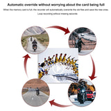 Motorcycle Dvr Driving Recorder Ip65 Waterproof Lens Intelligent Loop Recording 2.8 Inch Display Gravity-Sensor Collision Lock