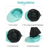 Portable Household Bed Toilet with Cover for Bedridden Patients Pregnant Woman Elderly Paralyzed Disabled Care Bedpan