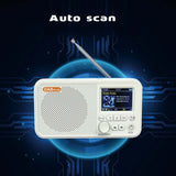 Portable DAB Radio Mini FM Receiver Bluetooth Speaker MP3 Player Support TF Card Automatic Channel Search Play