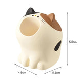 Shape Cute Adorable Pen Holder Set Dinosaur Dolphin Penguin Resin Pencil Organizer Desk for Students