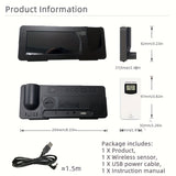 1pc Weather Prediction Temperature And Humidity Color Screen Digital Alarm Clock With Projection