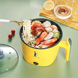 1pc EU Plug 220V Electric Cooker Dormitory Student Pot Household Small Electric Pot Multi-functional Steam Cooking