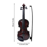 Simulated Music Practice for Beginners Violin Kit Musical Instrument Exquisite Props Gifts Adjustable Strings