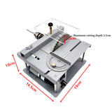 Electric Multi-functional Table Saw Speed Adjustable Desktop Woodworking Cutting hine