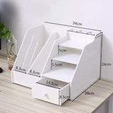 Magazine Holder Newspaper Rack Stationery Storage Box Desk Organizer for Document Letter File Tray Home Office School Supplies