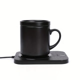 2pcs Coffee Mug Warmer And 350ml Ceramic Cups, Both Smart Insulation And Mobile Phone Wireless Charging