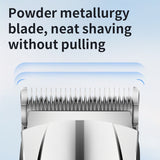 RESUXI 002 Professional Cordless Rechargeable Clipper Set Low Noise Clippers and Detail Hair Trimmer for Men Barber