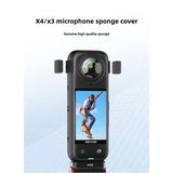 Mic Wind Muff Windscreen Microphone Windshield Replacement for Insta360 X4/X3/X2 Accessories