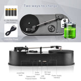 Radio 33/45 PRM LP Vinyl to MP3 Converter Turntable with 5V DC Adapter and Micro SD Card Slot