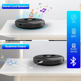 CD Portable Rechargeable Discman Speakers and Headphones Walkman Cd Player with USB Bluetooth Transmitting