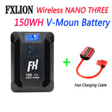 FXLION Wireless NANO One/Two/Three V-Mount Battery High Capacity Battery Type-C D-tap USB Mobile Power Bank for Smart Phone