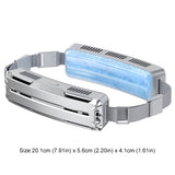 Ice Belt USB Portable Hanging Rechargeable Waist Mounted Fan 3 Speeds for Camping Hiking Outdoor Working